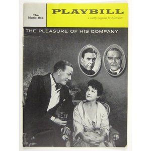 Pleasure of His Company Playbill 1959 Cyril Ritchard Cornelia Skinner Abel